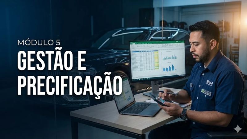 Capa do módulo 5: Gestão e precificação